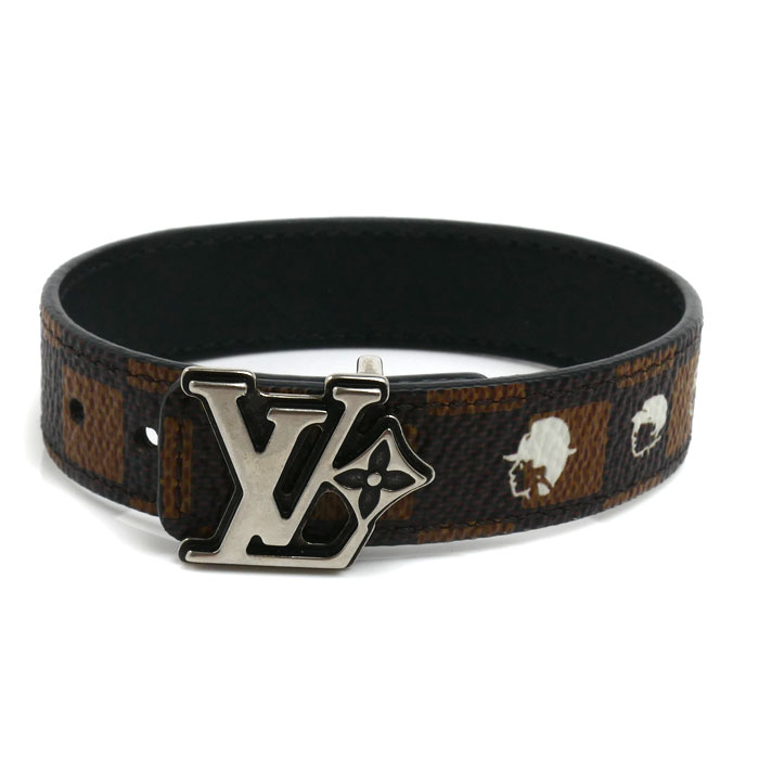 LOUIS VUITTON ルイ・ヴィトン ダミエキャンバス ヴィトン×NIGO フリエンドドシップ リバーシブル ブレスレット M4429E BC2265 メンズ 中古 美品