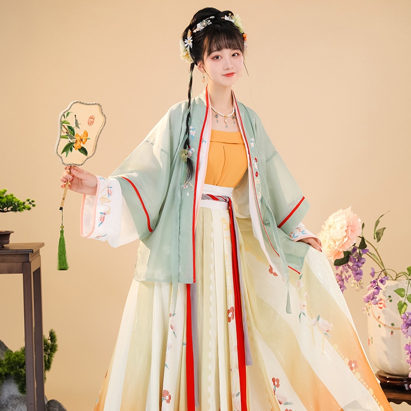 宋作漢服女装中国風夏改良古代衣装春秋超妖精日常薄サスペンダー