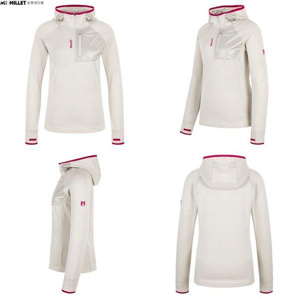 Tシャツ 女性 冬 長袖 フード付きTシャツ MRUWT574A_IC