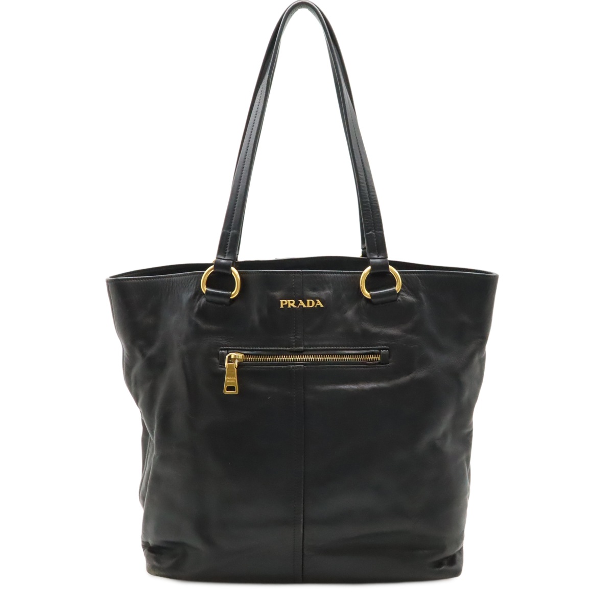 トートバッグ ショルダーバッグ レザー NERO ブラック ベージュ ゴールド金具 BR436