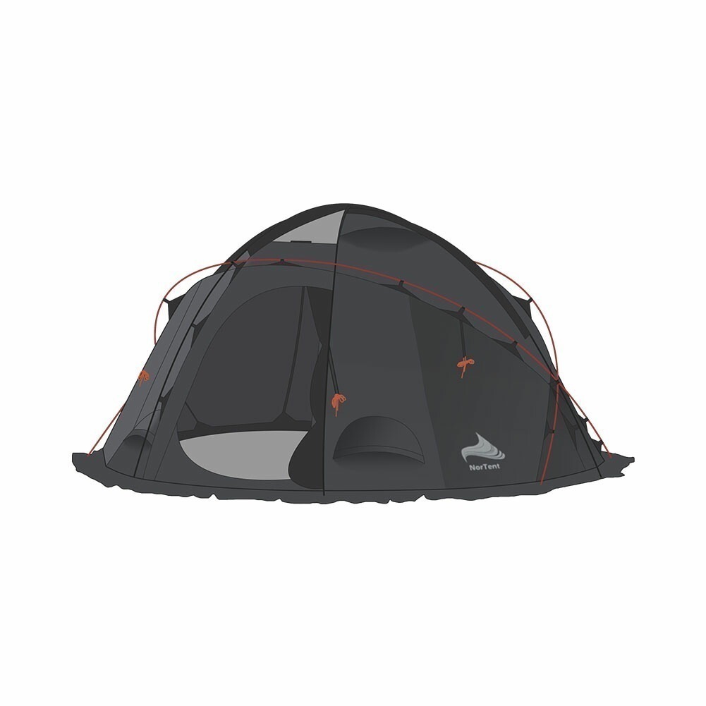 テント 4人用 ドーム型 4人用 ギャム4 グレー 自立式 登山 キャンプ アウトドア 防水 59,399円