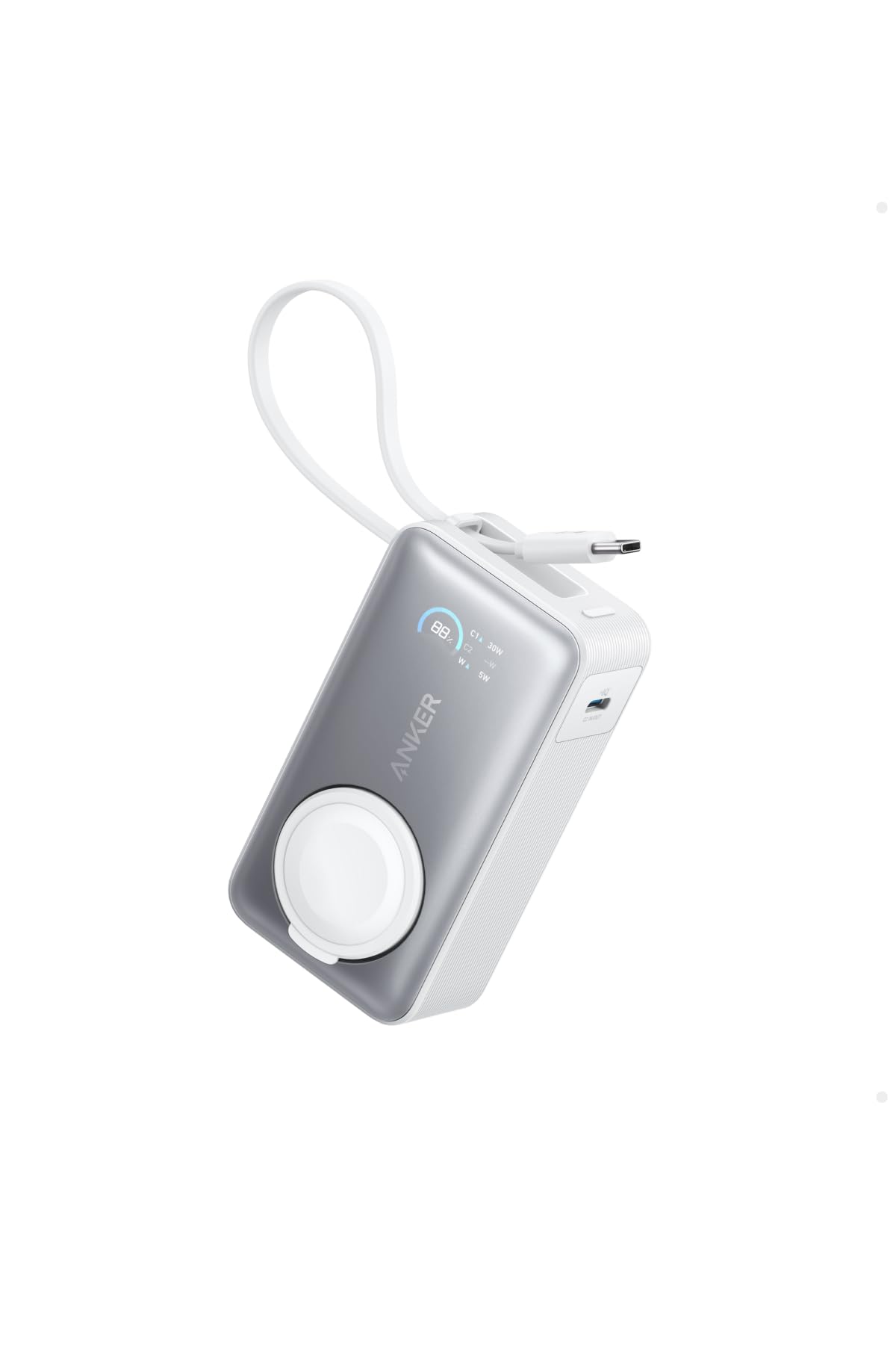 Anker MagGo Power Bank (10000mAh, 35W, For Apple Watch) (モバイルバッテリー 10000mAh 35W出力 大容量 LEDディスプレイ USB