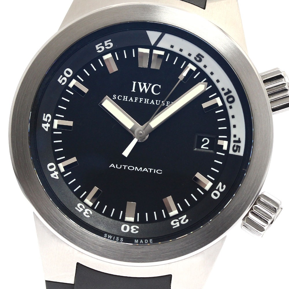 IWC SCHAFFHAUSEN IW354807 アクアタイマー デイト 自動巻き メンズ 良品 _887386【中古】