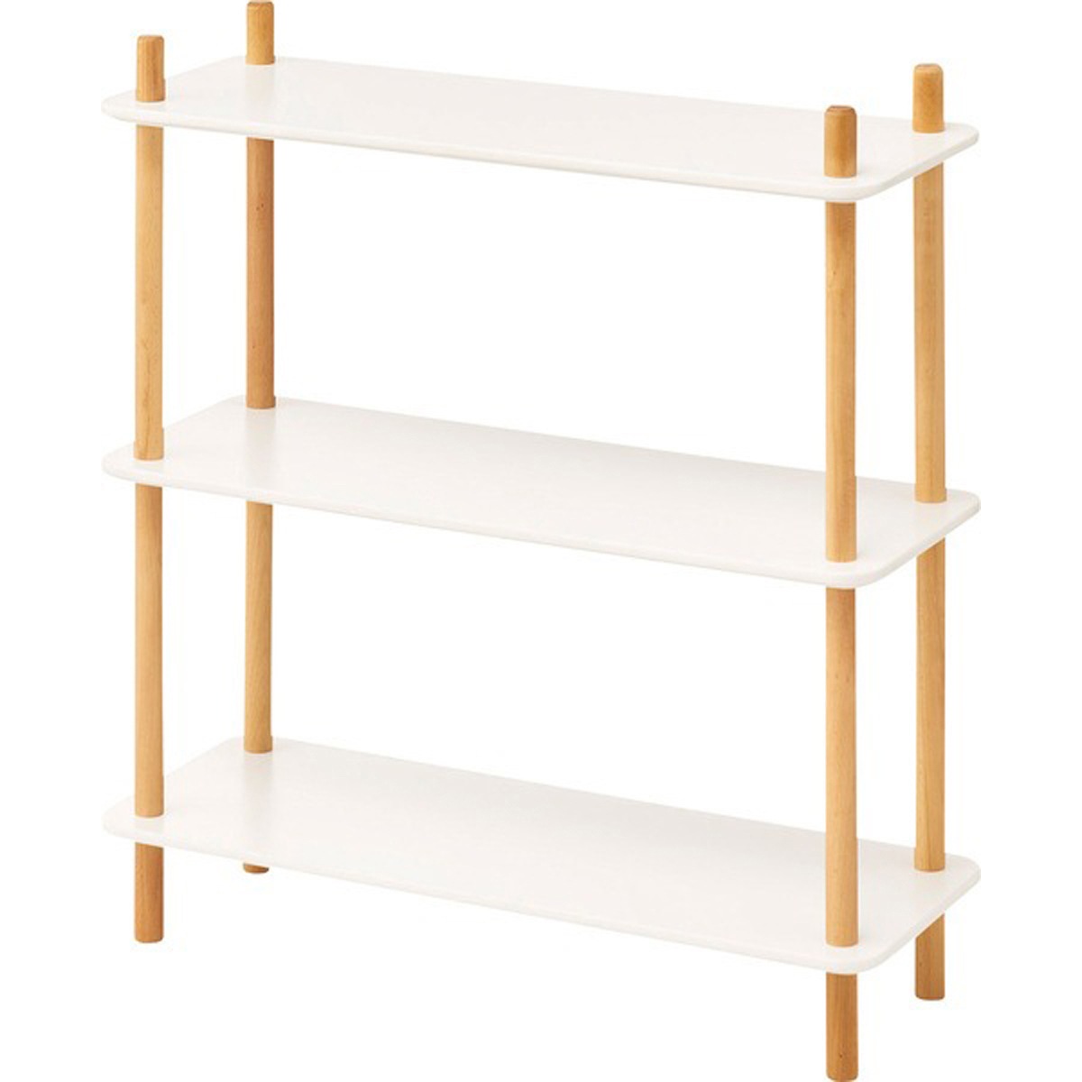 ラック3段 ワゴン 3段 マルチワゴン キッチンワゴン サイドテーブル ナイトテーブル ベッドサイド 間仕切り 木製 天然木 ビーチ 北欧 ナチュラル シンプル かわいい 収納 収納棚 棚 ラック マ