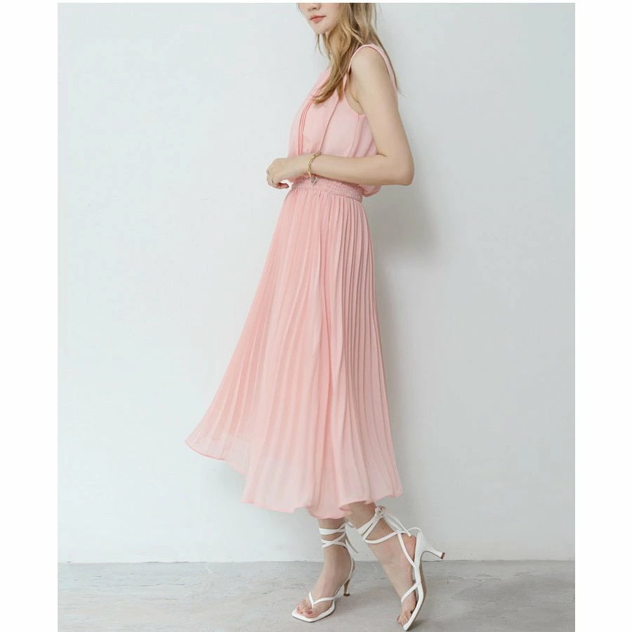 きれいめ 春コーデ 夏 ロング丈 40代 ホワイトデー THOM 着痩せ フォーマルワンピース OL WILLS 夏 ハイウエスト シャツ プリーツ 通勤 レディース 秋 Aライン 二次会 ワンピース