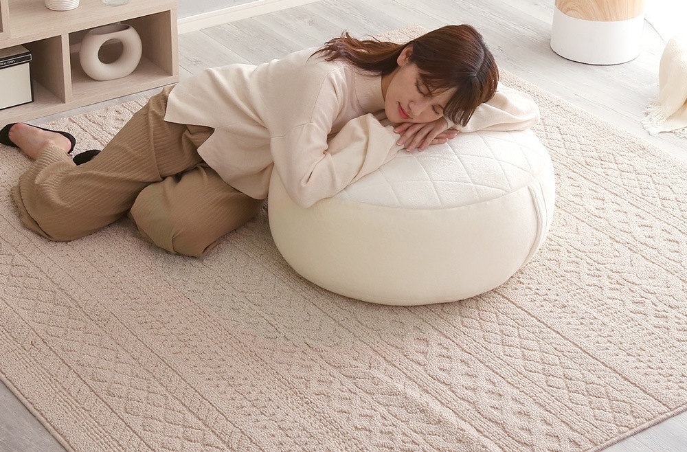 ビーズクッション クッション 特大 ビーズソファ 体にフィットするソファ 大きい かわいい 座いす 座イス フロアチェア 起毛生地 XLサイズ 6,011円