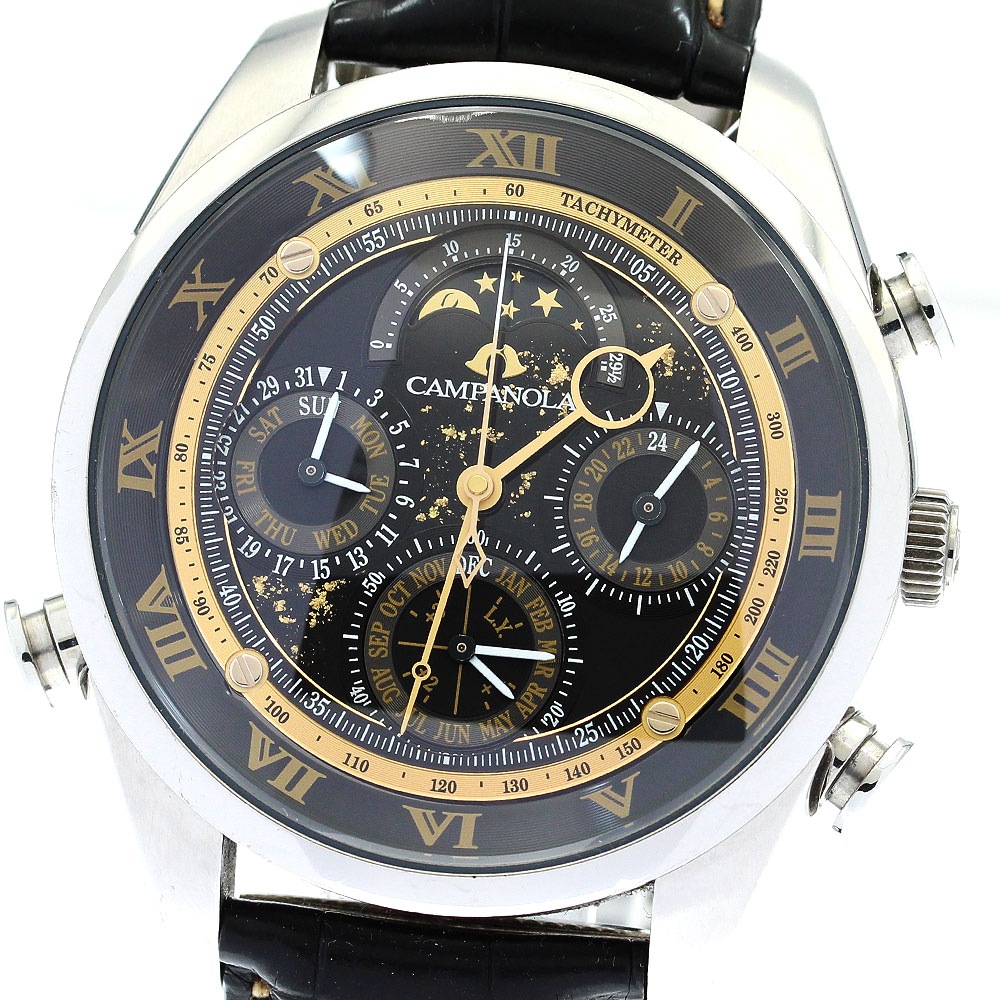 シチズン CITIZEN AH4086-05E/6772-A1CJN01 カンパノラ グランドコンプリケーション 雨 クォーツ メンズ 箱・保証書付き_861518【中古】