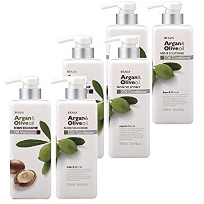 ビューア アルガン&オリーブオイルシャンプー＋コンディショナー 550ml　ＳＰ3本＋ＣＤ３本セット（計６本）