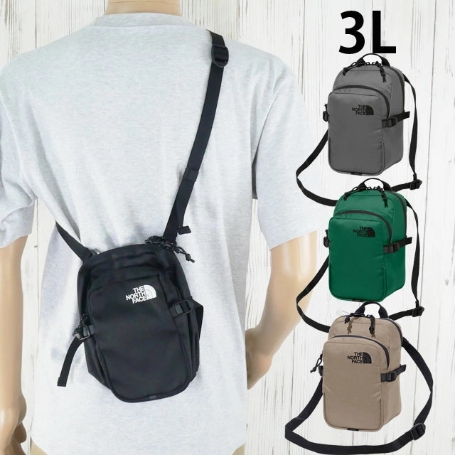 ザ・ノース・フェイス ショルダーバッグ メンズ ボルダーミニショルダー 3L レディース ポーチ 斜め掛け 小さめ バック 肩掛け BAG アウトドア NM72358 ブラック 黒 ヒューズボックスグ