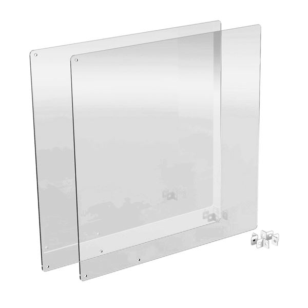 クロス型アクリルパーティション用パネル 約W600×D3×H600mm (2枚セット) PTS-CR6002CR 11,233円