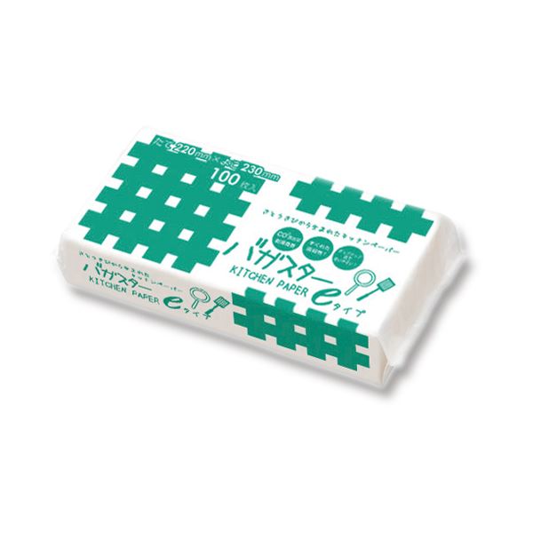 (まとめ) 服部 バガスターキッチンペーパーeタイプ 1パック（100枚） (×100セット)