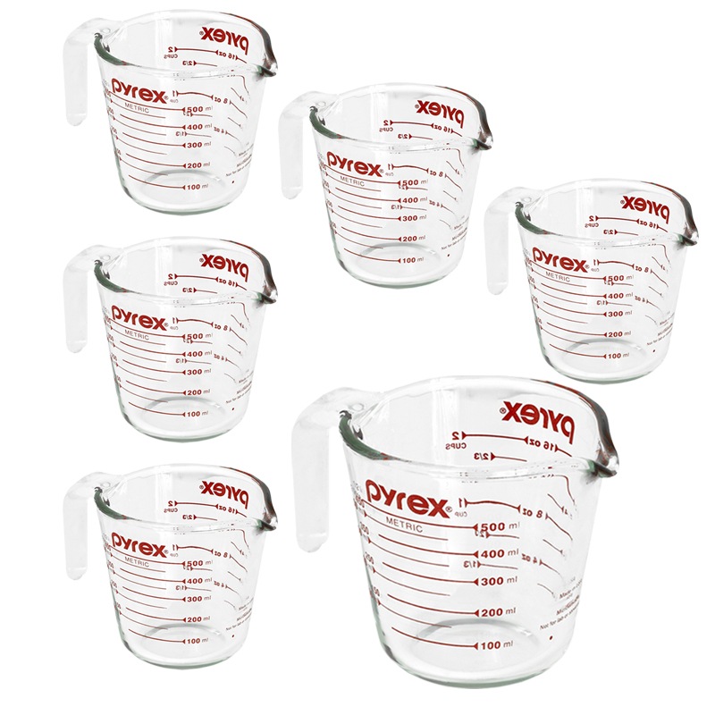 パイレックスオリジナル計量カップ500ml×6個