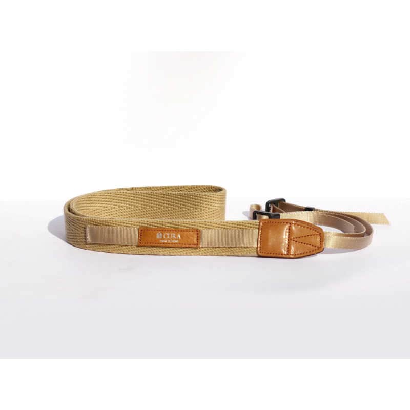 CURA　 ヘリンボーンコンビストラップ ベージュ　CHS200BEG