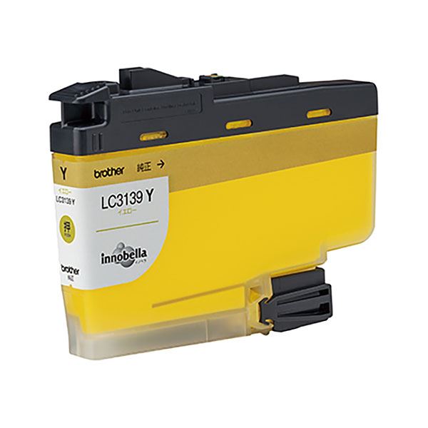 （まとめ）(純正品)ブラザー LC3139Y インクカートリッジ イエロー(×5セット)