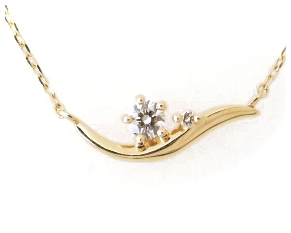 ダイヤモンドネックレス K18YG(18金 イエローゴールド)