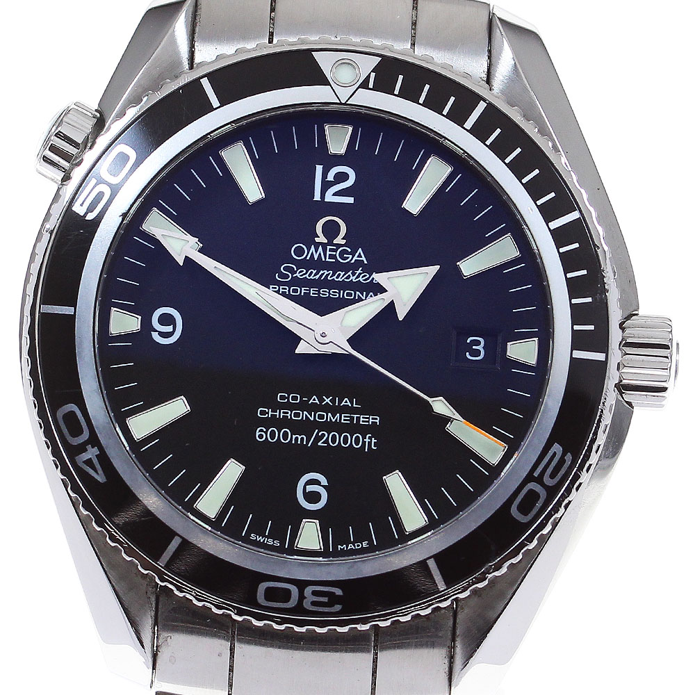 オメガ OMEGA 2201.50 シーマスター600 プラネットオーシャン デイト 自動巻き メンズ 保証書付き_814507【中古】