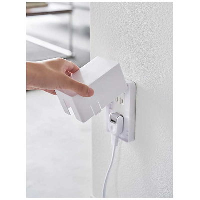 他サイト： 山崎実業　スマート コンセントガード(ホワイト)　4156の商品画像