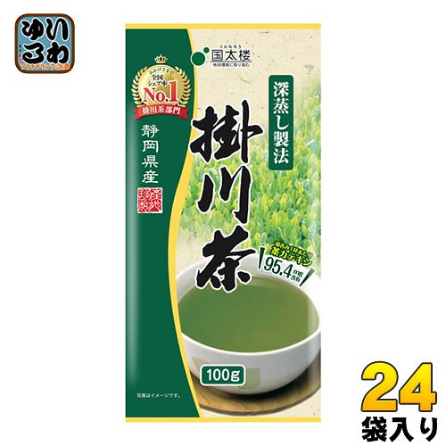 国太楼 深蒸し掛川茶 100g 24袋 ( 12袋入×2 まとめ買い)