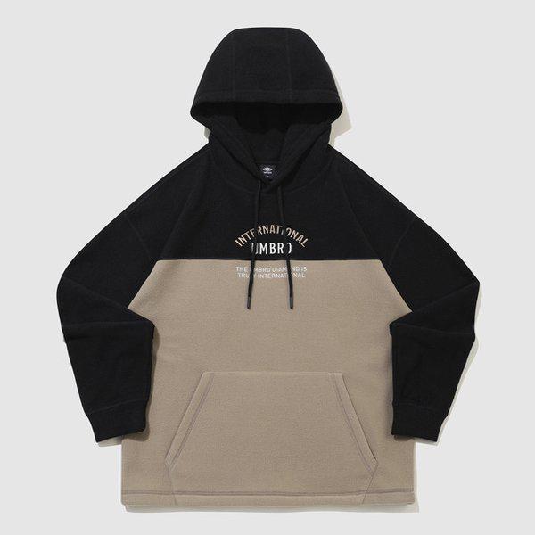 プラスフリースレタリングフード付きTシャツ BLACK UQ423CHDN1 BLK0