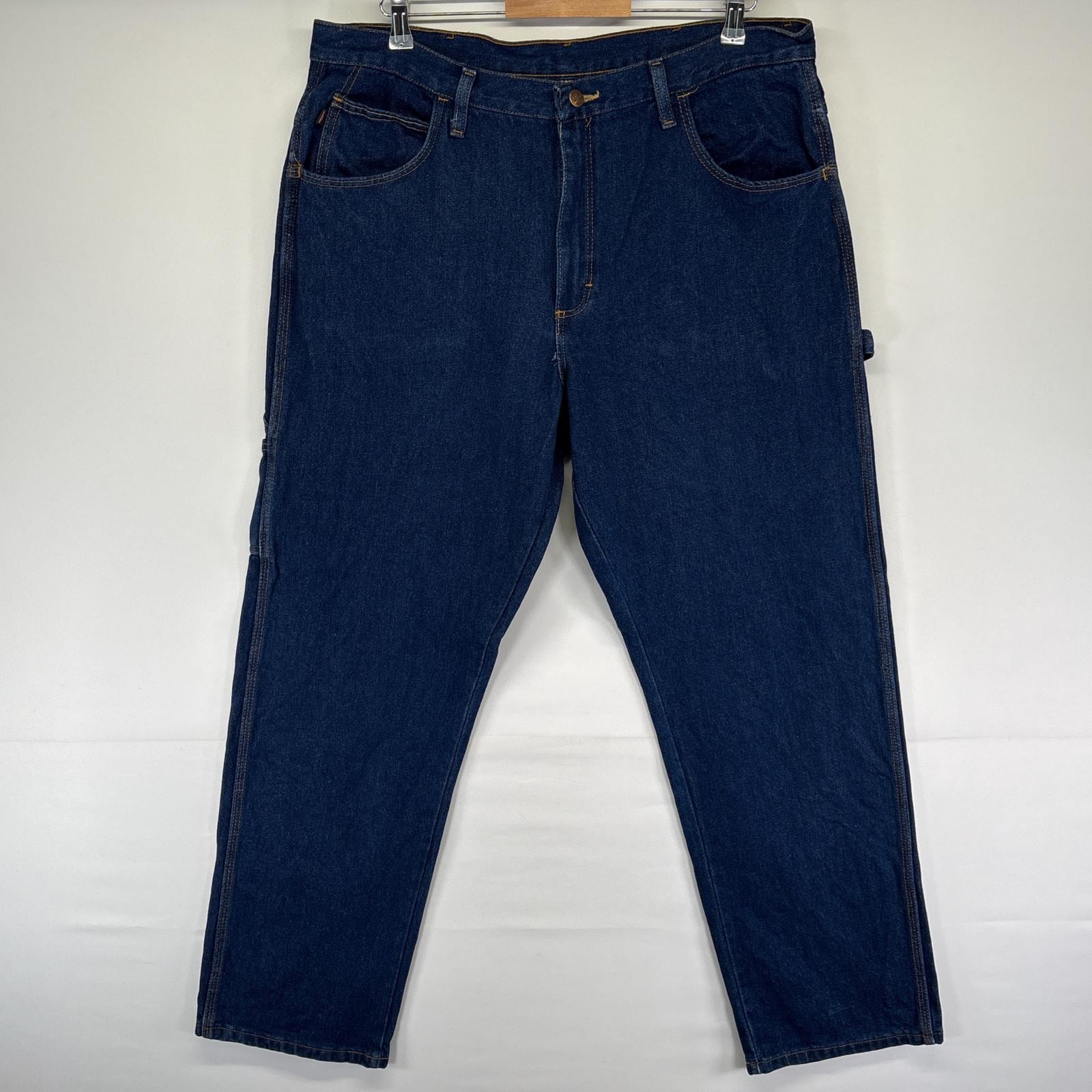 古着 ワークパンツ ペインター インディゴブルー ワーク デニムパンツ 作業着 ジーンズ w38 L32 ブルー メンズ