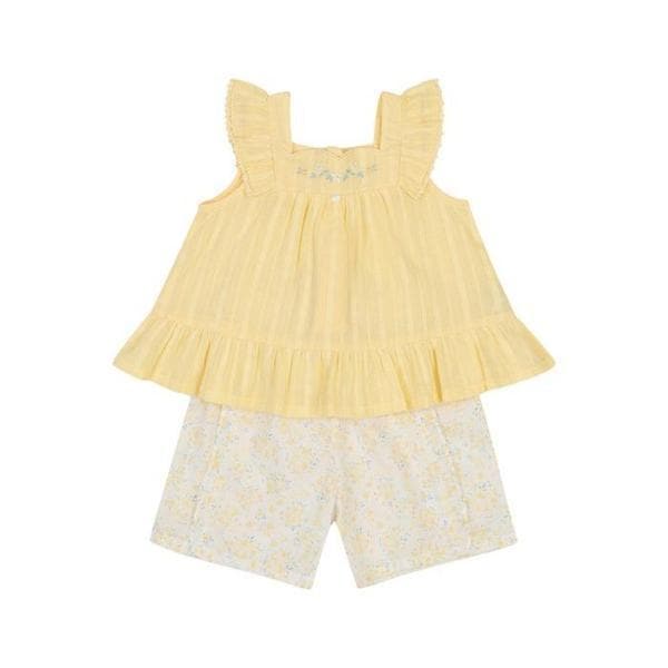 TC01 夏のルカウーブンノースリーブ5部上下(YELLOW) _01T32305887 (S49693500)