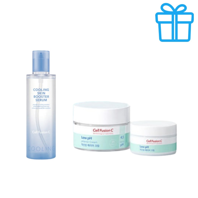 【肌クール＆バリアケア】ポストアルファクーリングスキンブースターセラム150ml＋弱酸性バリアクリーム55ml＋お得な30ml付き肌荒れ・うるおい・低刺激ケアセット,韓国コスメ+ランダムギフト付き