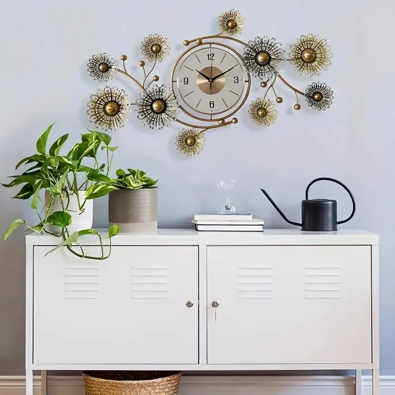 掛け時計 壁掛け おしゃれ フラワー アートウォールクロック デザイナーズ 装飾 クォーツ リビング ダイニング 寝室 電池式 8,182円