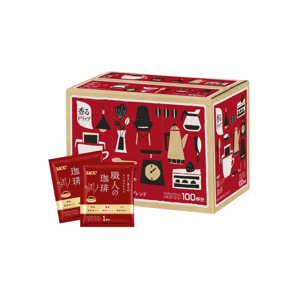 UCC 職人の珈琲 ワンドリップコーヒー あまい香りのリッチブレンド100杯