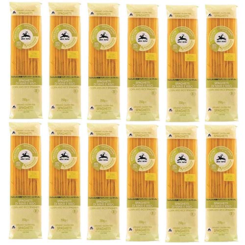 アルチェネロ 有機グルテンフリー・スパゲティ 250ｇ×12袋 250グラム (x 12)