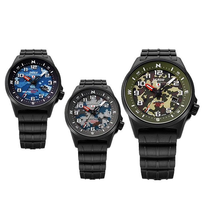 自衛隊 グッズ 陸自迷彩 空自迷彩 腕時計 ソーラー 防水 ベルト 日本製 アナログ ミリタリーウォッチ 電池交換不要 ソーラーウォッチ メンズ 全3種 陸上自衛隊