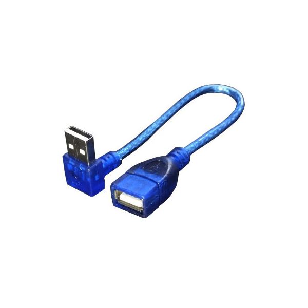 (まとめ)変換名人 USB L型ケーブル延長20(上L) USBA-CA20UL(×10セット)