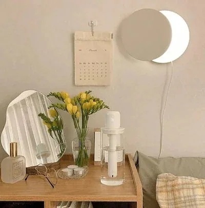 月食ライト 韓国インテリア 間接照明 壁掛け LEDライト ムードランプ プリーツラン3631福袋2025