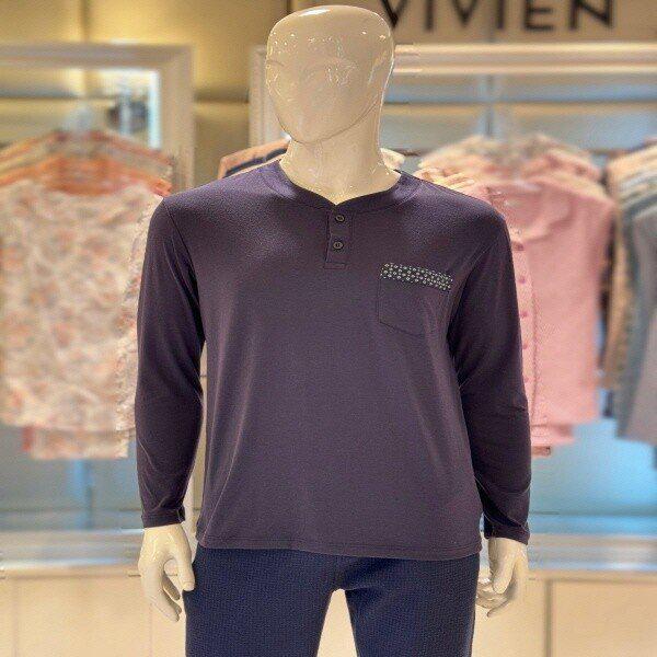 EZ2862_ネイビー男性ホームウェア上