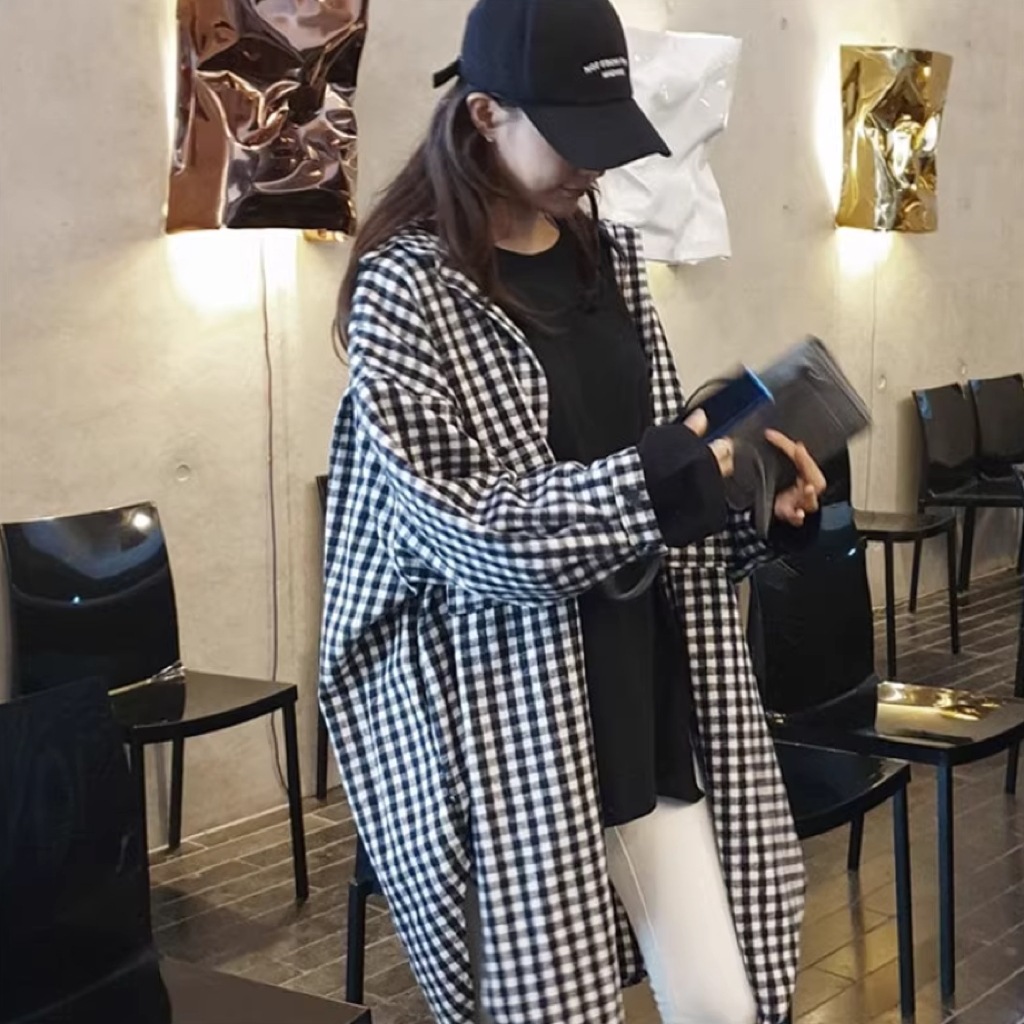 レディース トップス シャツ ブラウス 羽織 前開き ミディアム 長袖 ドロップショルダー 襟付き 角襟 Iライン オーバーサイズ コンサバ ボタン かわいい 大人可愛い シンプル カジュアル