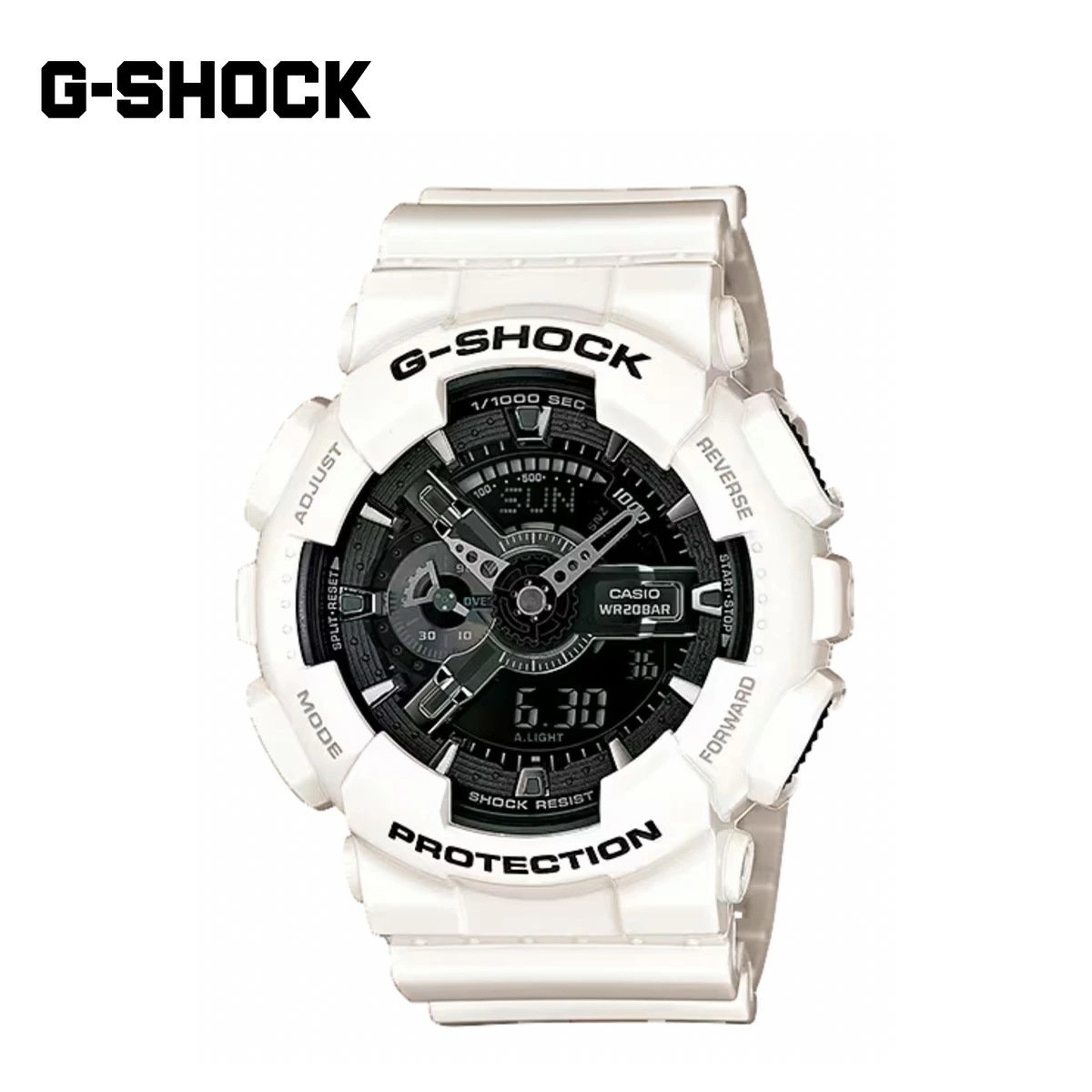 腕時計 GA-110GW-7AJF ANALOG-DIGITAL 110 SERIES watch ラウンド 水中操作可能 樹脂 20気圧防水 耐衝撃構造 耐磁時計 電池 カレンダー アラーム ライト