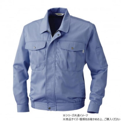 桑和 4331 長袖ブルゾン Lサイズ ブルーグレー(21)