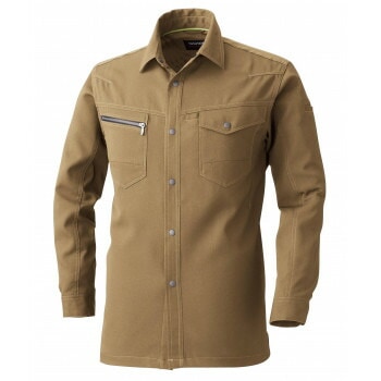 桑和 965 長袖シャツ 6Lサイズ ライトブラウン（87） SOWA