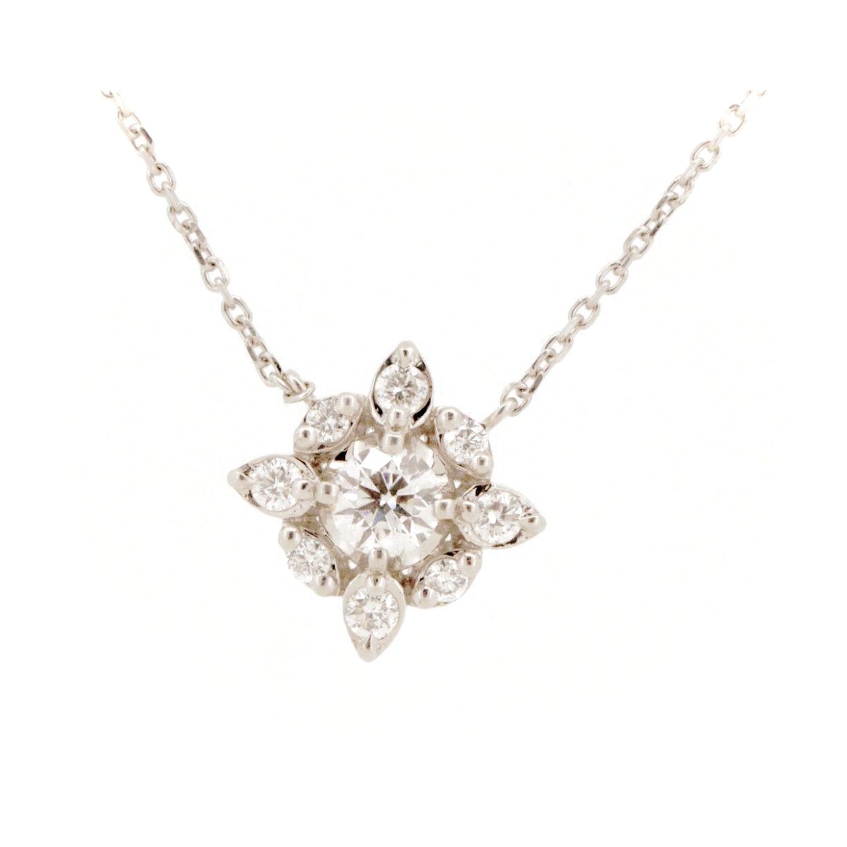 ダイヤモンド ネックレス 0.164ct 4℃ 2018 Pt850(プラチナ) 質屋出品