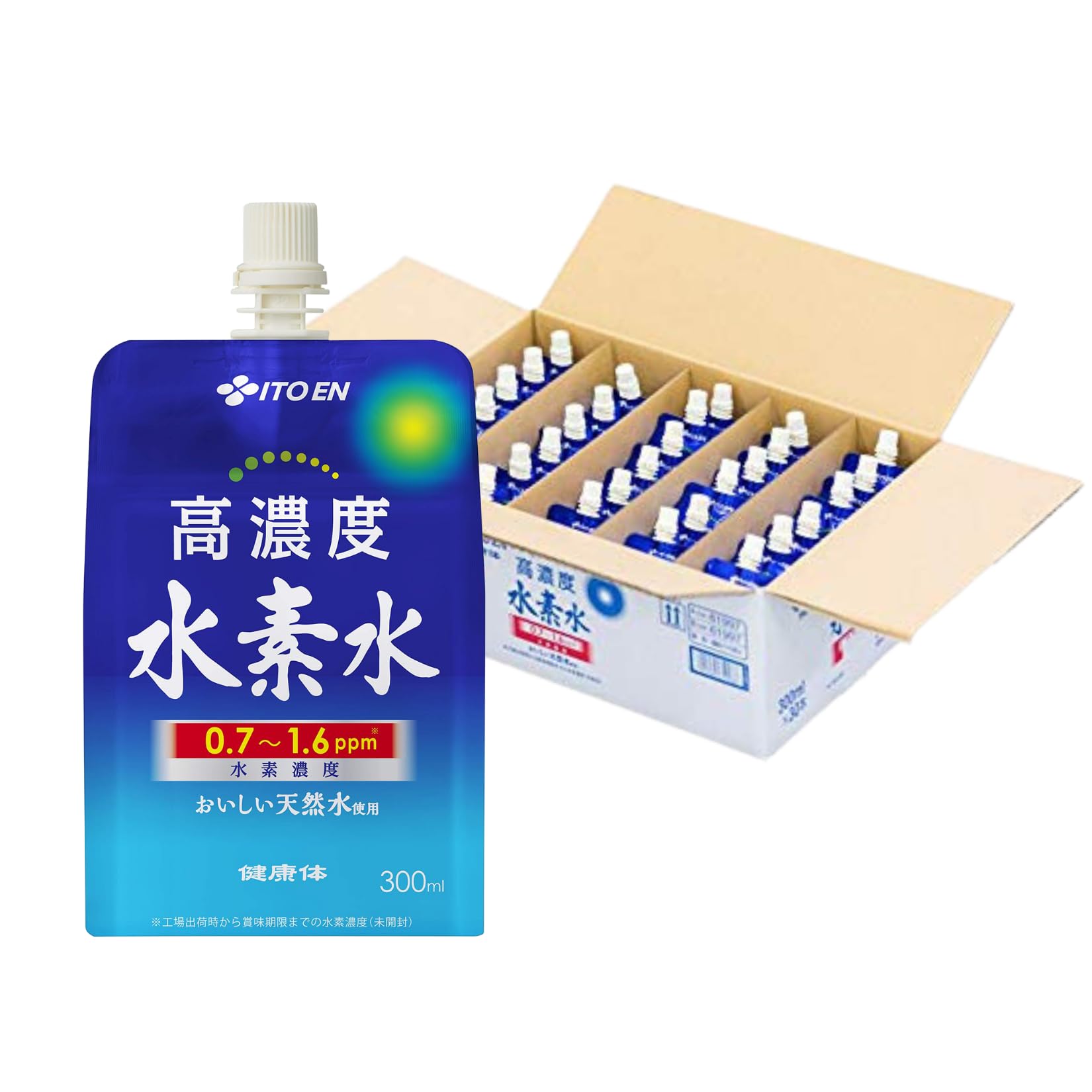 【伊藤園 健康体 公式通販】高濃度 水素水 パウチ 300ml×30本 阿蘇の天然水使用 おいしい水 天然水 ミネラルウォーター