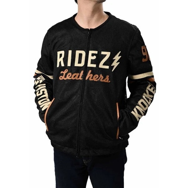 RIDEZ PISTON KNOCKER MESH JKT BK M RLSJ15 ブラック メッシュジャケット