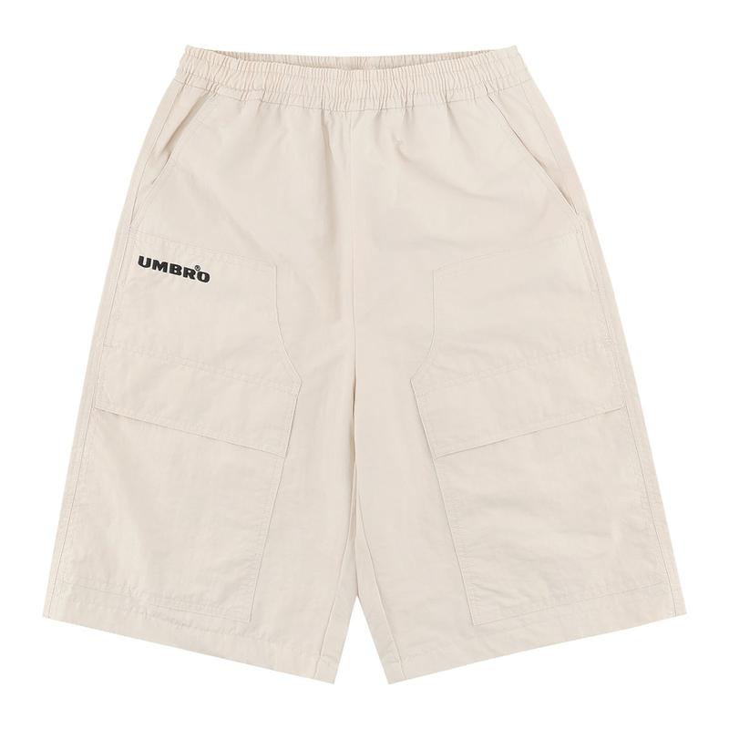 HBL オムグレイ ウォッシング 6部 バミューダ ウーブン ハーフパンツ UR121CHP21OBE