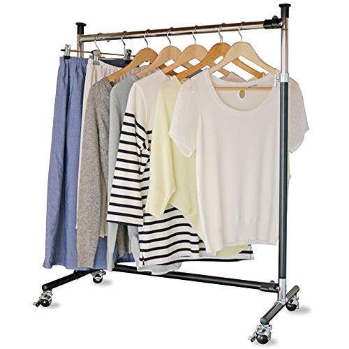 アイリスプラザ(IRIS PLAZA) 業務用 パイプハンガー ハンガーラック 押入れ 1連 耐荷重50kg 屋内 ブラック