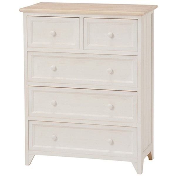 MCH-5276NAW　チェスト アンティークホワイト メーカー直送