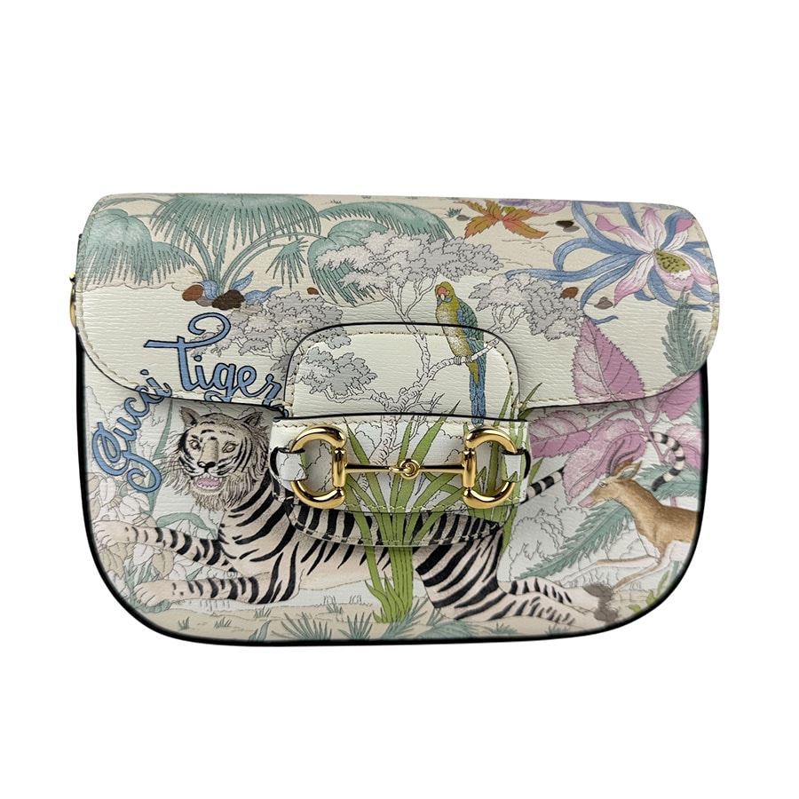 グッチ GUCCI ショルダーバッグ ホースビット レザー マルチカラー レディース 677266 z6225