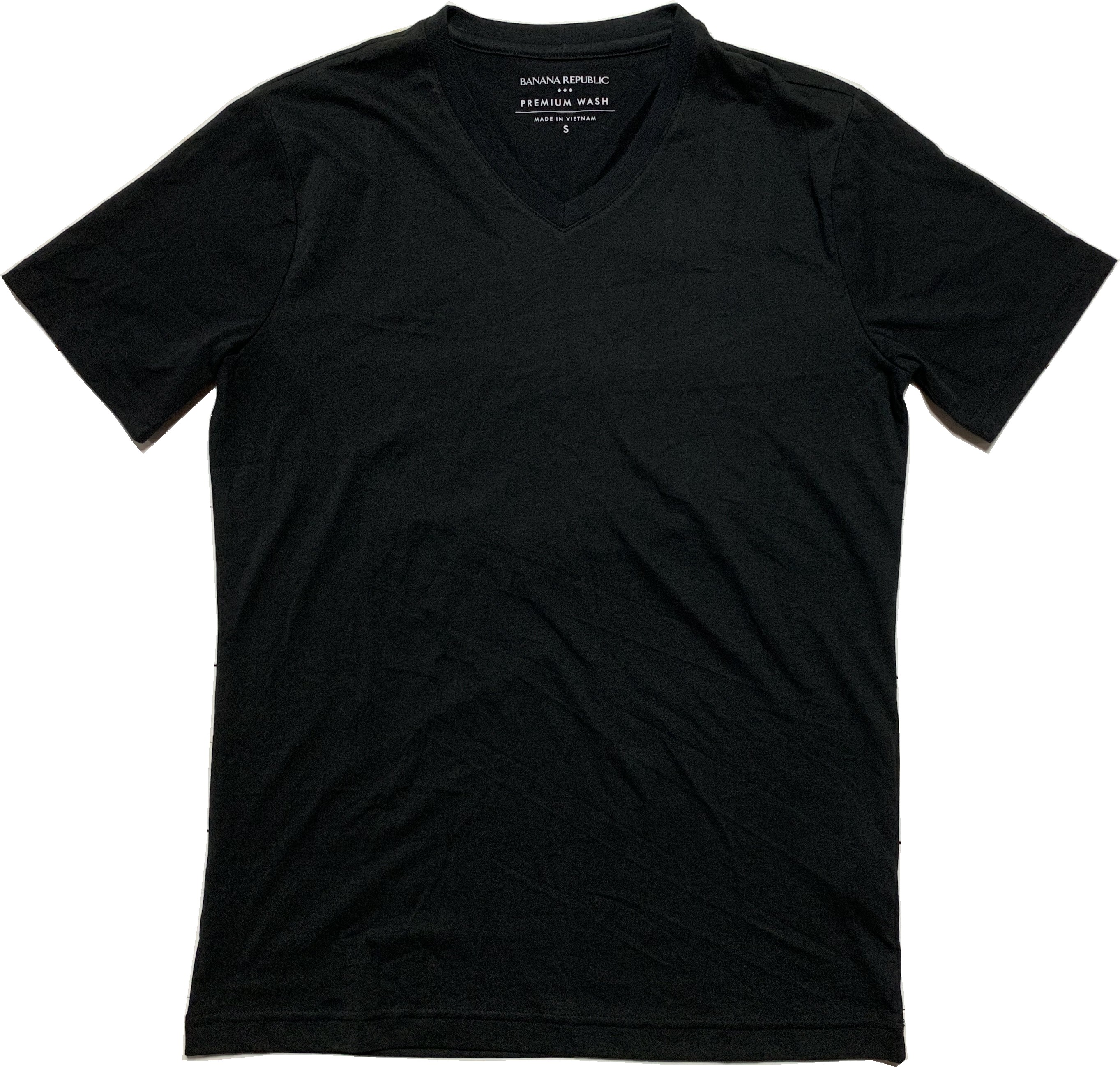 半袖 Vネック Tシャツ 黒 ブラック BANANA REPUBLIC BR2-098