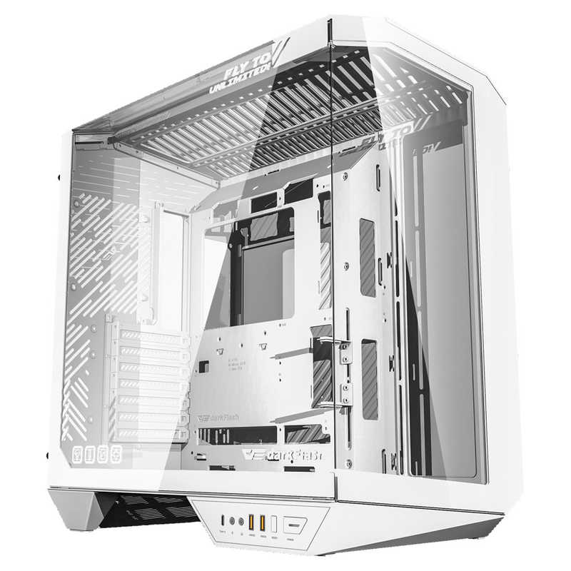 DARKFLASH　PCケース ［ATX/ MicroATX/ Mini-ITX ］ DY470 ホワイト　DY470-PCCASE-WHITE