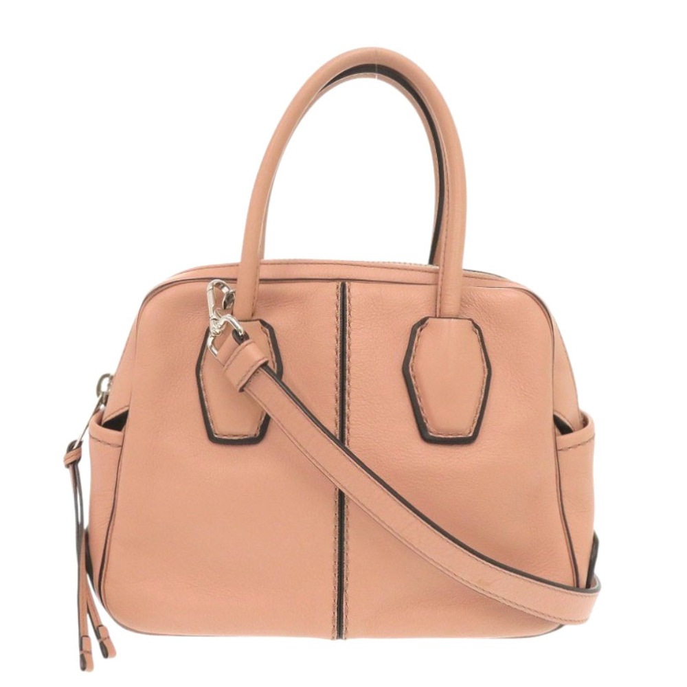 美品 マイキー ミニボウラー ハンドバッグ レザー ピンク 1144【中古】 レディース