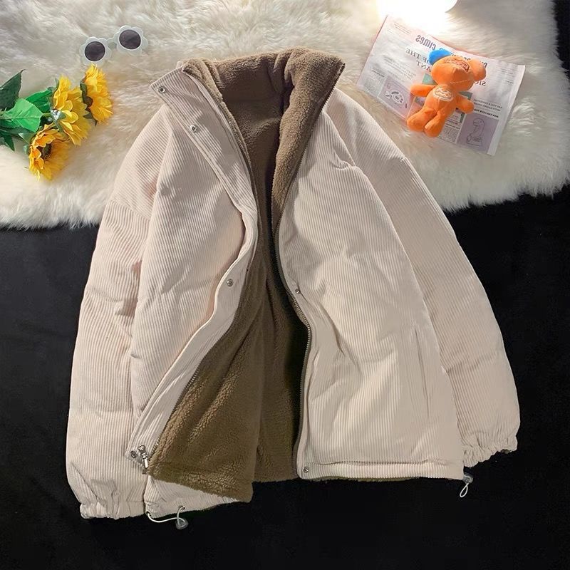 コート 中綿コートレディース 冬服 中綿ジャケット キルティングコート コーデュロイ 軽量 両面着れる綿入りコート 防寒アウター 裏ボア 暖かい オシャレ大人