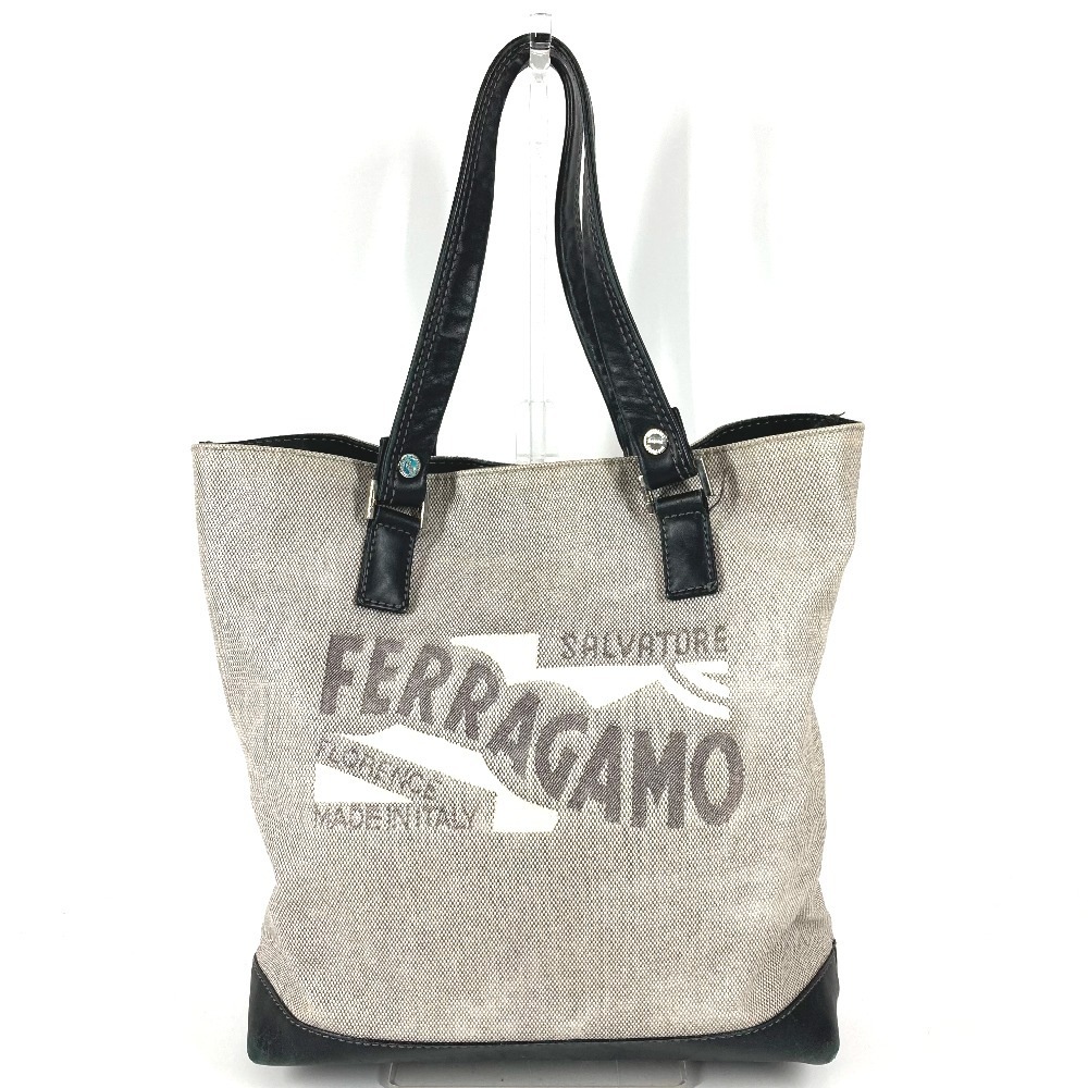 ショルダーバッグ バケツ ばけつ ロゴ カバン トートバッグ 肩掛け レザー/コーティングキャンバス ブラック