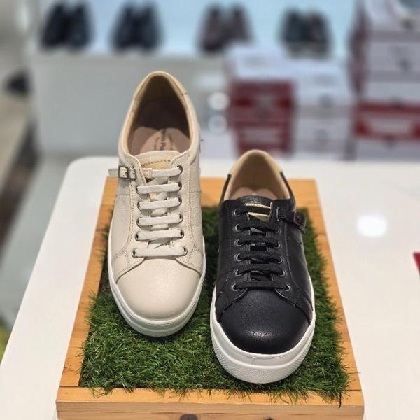 セーブゾーン04 女性コンフォートカジュアルバンディングクッションスニーカー3.5cm アイボリー 3GTYNFP4 (S41140430)